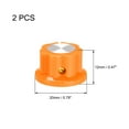 thumbnail image 2 of Perillas de control de volumen de potenciómetro de orificio de eje de 6.4 mm Uxcell, perillas de pedal de efecto, naranja, 2 piezas, 2 of 3