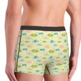 thumbnail image 6 of Salouo Armadillo Floral Print Men's Boxer Briefs,Breathable Underwear Elastic Waistband Briefs for Men -Medium, 6 of 8