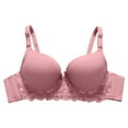 thumbnail image 1 of Lace Adjusted Lingerie Women's Thickened Bra With Small Breast And Large Side Breast, 1 of 9