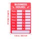 thumbnail image 2 of YSNOOWE 2Ud Calcomanías De Horario Adhesivas Y Resistentes Para Y Puertas, 2 of 6