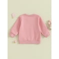 thumbnail image 4 of Bagilaanoe  Baby Girl Boy Casual Sweatshirt Newborn Long Sleeve Lace Patchwork Pullover 3M 6M 9M 12M 18M Infant Fall Loose Tee Tops, 4 of 9