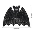 thumbnail image 5 of Halloween Decor, Hanging Bats Halloween Decor, Black Halloween Decor, Rattan Wall Decor, Halloween Decorations for Home, 10X4.5 Inch Hand-Woven Black Rattan Bat Hanging Ornament, 5 of 9
