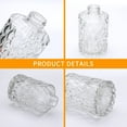 thumbnail image 3 of Juego de jarrones Glass Bud Mapoxy Clear Vintage en relieve (paquete de 32), 3 of 8