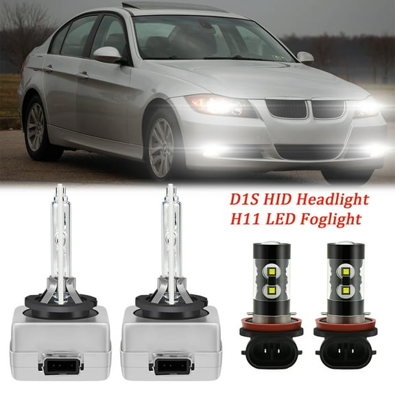 SKN For 2009-2013 BMW 328i Front HID Headlight Hi/Lo Beam Daytime Running Light Bulb