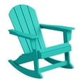 thumbnail image 5 of Westintrends Malibu Outdoor Rocking Chair Set of 2, All Weather Resistant Poly Lumber Classic Porch Rocker Chair, 350 lbs Support Patio Lawn Plastic Adirondack Chair, Turquoise, 5 of 17