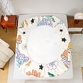 thumbnail image 5 of Feelyou Tribal Moon Skeleton Full Size Sheets, Groovy Mushroom Bed Sheets, 4 Pieces, 5 of 7