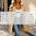 thumbnail image 3 of Kezqiaxn Lightweight Jacket Women Button Down Long Sleeve Fall Casual Long Outwear Collared Trench Coat with Pockets Khaki L, 3 of 9