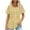 Yellow, variant on Raeneomay Casual Tops Oversized T Shirts Fashionable Women's Casual Short Sleeved Loose Round Neck Printed Top
