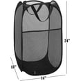 thumbnail image 2 of Mesh Popup Laundry Hamper - Portable, Durable Handles, Collapsible for Storage and Easy to Open. Folding Pop-Up Clothes Hampers are Great for The Kids Room, College Dorm or Travel, 2 of 6