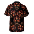 thumbnail image 3 of Lotusprinthandmade Skull Skeleton Short-sleeve Hawaiian Shirt 5XL, Mens Skull Hawaiian Shirt, 3 of 4
