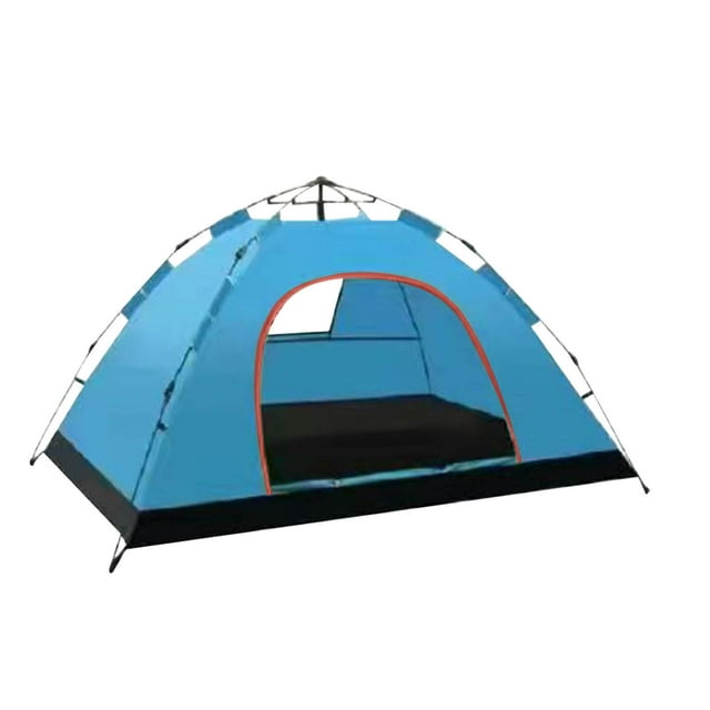 2-3 Person Beach Tent Sun Shelter Automatic Setup Sun Shade with Fiberglass Rods, Carry Bag & Stakes for Camping