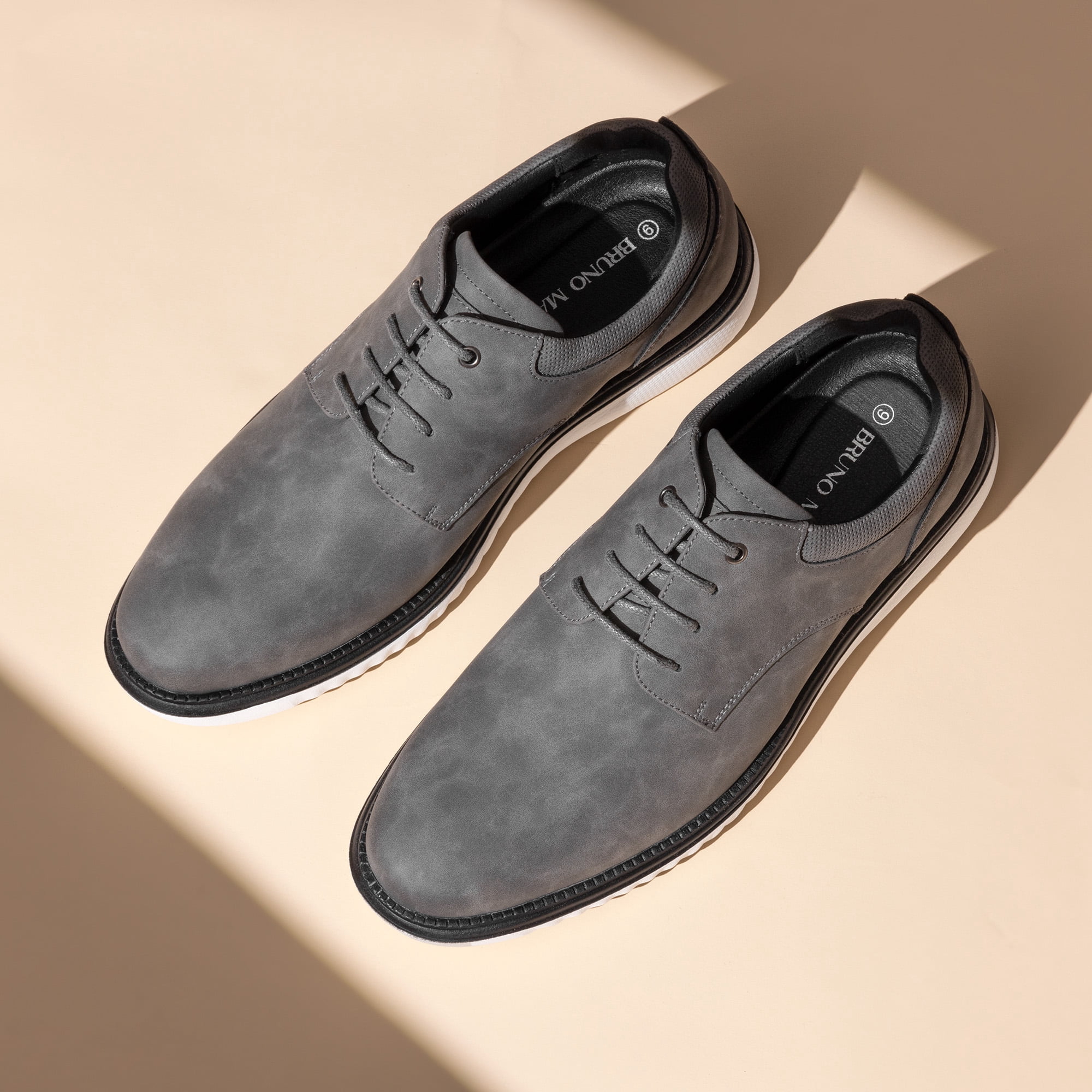 Bruno Marc Chaussures Oxfords Homme Respirantes Légères - Confortables Décontractées Et Semi-Formelles, Gris, Taille 44