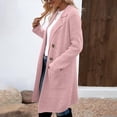 thumbnail image 3 of Women's Open Front Coatigan Long Sleeve Casual Lapel Cardigan Coat with Pockets Fall Winter Mid-Length Solid Coats, 3 of 7