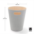 thumbnail image 4 of Umbra Woodrow Trash Can 2-Gallon (7.5 L) Capacity,Grey, 4 of 6