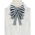 thumbnail image 4 of INSPIRE CHIC Women's Large Striped Bow Brooch Rhinestone Brooch Bows Ties for Retro Chic, 4 of 4