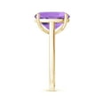 thumbnail image 6 of ANGARA Natural Cushion 4.6 ct Amethyst Ring with Hidden Accents in 14K Yellow Gold for Women (Size-12x10mm) | February Birthstone, Anniversary, Jewelry Gift for Women | Natural Amethyst Ring, 6 of 11