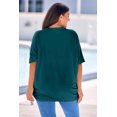 thumbnail image 2 of Plus Size Ribbed Cocoon Cover Up, 2 of 3