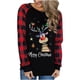 thumbnail image 4 of Pntutb - Camiseta holgada con estampado de moda para mujer, blusa de manga larga, cuello redondo, tops casuales Pntutb Pntutb-1618, 4 of 8