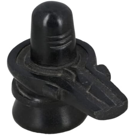 Shivling (Approx. 7 Inches) Black Marble Stone Shivalingam