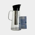 thumbnail image 3 of Alkaline Water Filter Pitcher with Infuser, Glass Pitcher with Lid 1.5L | 9.5 pH Alkaline Filters | Tea Pitcher | Borosilicate Glass | Infuser Pitcher, 3 of 8