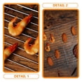 thumbnail image 2 of 2 Pcs Grille de Cuisson Grille en Acier Inoxydable Filet de Gril BBQ Gril Barbecue Polyvalent pour BBQ Extérieur, 2 of 7