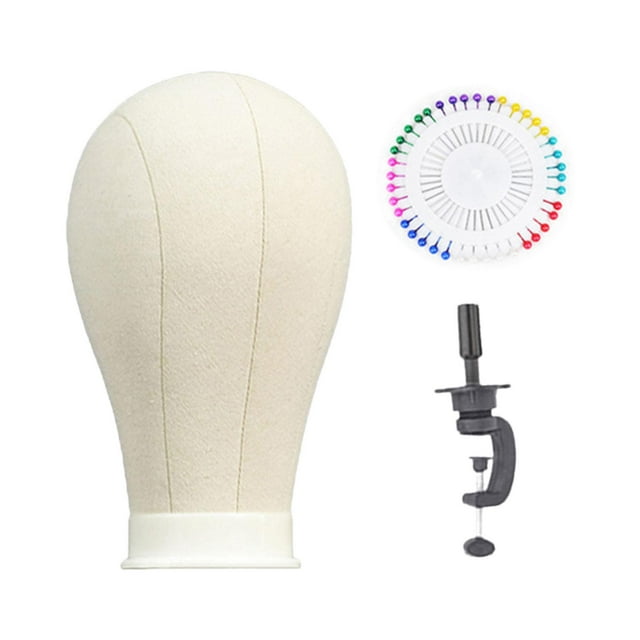 Model Mannequin Head Canvas Block Head Mannequin Multifunctional Mannequin Head Model for Glasses Accessories Smooth Surface