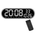 thumbnail image 3 of Led Digital Wall Clock Remote Control Electronic Mute Clock With Temperature Date Week Display 15-Inch Timing Function Clock, 3 of 9