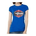 thumbnail image 1 of California Sun Surf Fun T-Shirt à Manches Courtes pour Femmes - Royal - Moyen, 1 of 1