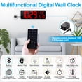 thumbnail image 4 of Reloj de pared digital CYMHCHL de 17.2 pulgadas con Bluetooth y sincronización automática de hora, 4 of 7
