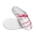 thumbnail image 3 of Balery Flamingo Pattern Women's Fuzzy Memory Foam Slippers Fluffy Winter House Shoes Indoor and Outdoor-46/47, 3 of 7