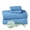 Blue, variant on Everyday Home by Trident Eco Twist 2 Piece Bath Towel Set, Cotton and Viscose from Bamboo Towel, Plush, Absorbent, Bathroom Towels, Lamb's Wool