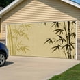 thumbnail image 5 of Vintage Bamboos Garage Door Cover Banner 7 x 8 FT, Ink Painting Retro Art Rustic Garage Door Curtains Backdrop with Grommets for Indoor Outdoor Wall Party Porch Yard Decorations Background, 5 of 9