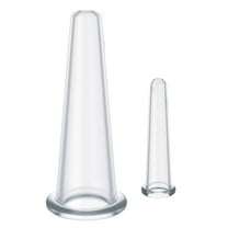2Pcs Transparent Massage Cupping Set Silicone Mini Facial Cups Face Massager Helper Skin Care Massaging Cup.Kit For Eyes, Face and Body