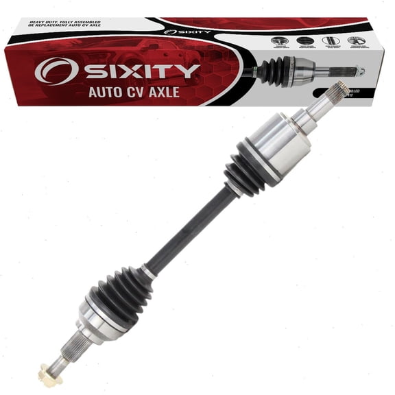 Sixity Front Left CV Axle compatible with Chrysler Town & Country 3.3L V6 2008-2010 - Driver Side Complete Axle Shaft Assembly