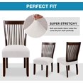 thumbnail image 5 of 2 Piece Dining Chair Cover Stretch Spandex Chair Cover Household Dining Table and Chair Cover (white), 5 of 5