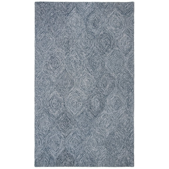 SAFAVIEH Micro-Loop Catrine Ogee Area Rug, Grey/Ivory, 8' x 10'