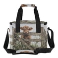 thumbnail image 2 of Insulated Cooler Bag with Multiple Pockets Lightweight Lunch Box Tote for Travel Beach Camping Office Cute Highland Cow Peeking, 2 of 7