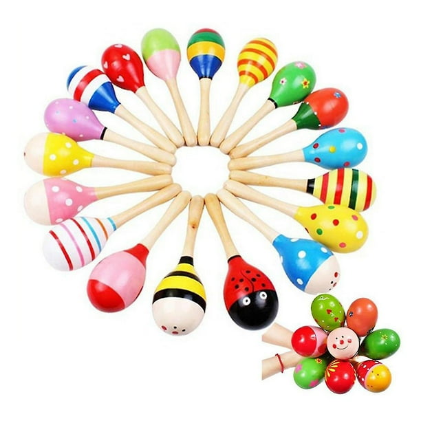 MARACAS 10 METALLIQUE AVEC FRANGE - PAQUET DE 24
