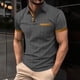 thumbnail image 1 of pstuiky camisetas de manga corta para hombre, Camisa informal de verano para hombre con bolsillo en el pecho, cuello con botones y manga corta a juego. camisas casuales para hombre xl, 1 of 7