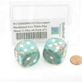 thumbnail image 2 of Oxi-copper Marbleized Dice with White Pips 30mm (1.18in) D6 Pack of 2 Wondertrail, 2 of 2