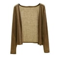 thumbnail image 2 of Xuyuer Women's Shrugs Sunproof Long Sleeve Open Front Cardigan Lightweight Cover Ups Vacation 2026, 2 of 5