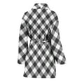 thumbnail image 2 of Shadow Grey Gingham Bathrobe Women, 2 of 3