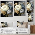 thumbnail image 4 of Designart White, Blue And Grey Peony Bouquet II Canvas Wall Art, 4 of 5