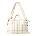 thumbnail image 1 of Mochila Color Sólido Bolso Hombro Acolchado para Mujeres Hinchazón, 1 of 9