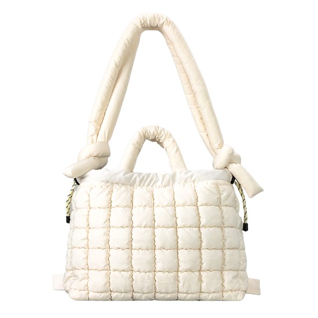 Mochila Color Sólido Bolso Hombro Acolchado para Mujeres Hinchazón