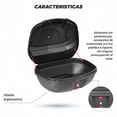 thumbnail image 4 of Caja porta equipaje para moto 48L negra base plastico Kinlley Kinlley 48L, 4 of 7