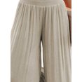thumbnail image 3 of Gvmfive Women Plus Size Ruffled Wide Leg Palazzo Pants Loose Casual Flare Pants, 3 of 4