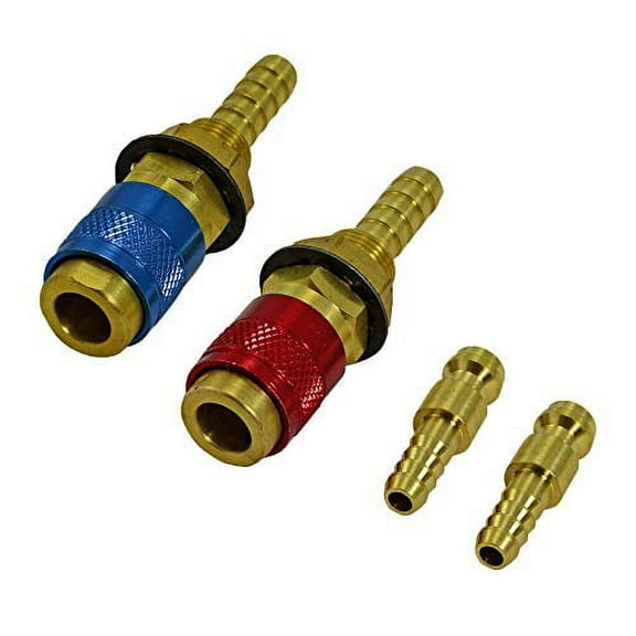 RIVERWELD Argon Quick Connect Fittings Hose Connector For PTA DB SR WP 9 17 18 26 TIG Welding Torch 2set