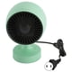 thumbnail image 1 of Calentador de ventilador portátil para uso en frío y calor, mini calentador de espacio con ángulo ajustable para escritorio de oficina en casa, 100-240 V, enchufe verde de EE. UU., 1 of 5