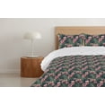 thumbnail image 4 of Ambesonne Asian Down Alternative Quilt Comforter, Cherry Blossom Japan Aura Art, Twin XL, Dark Cadet Blue and Pink, 4 of 5